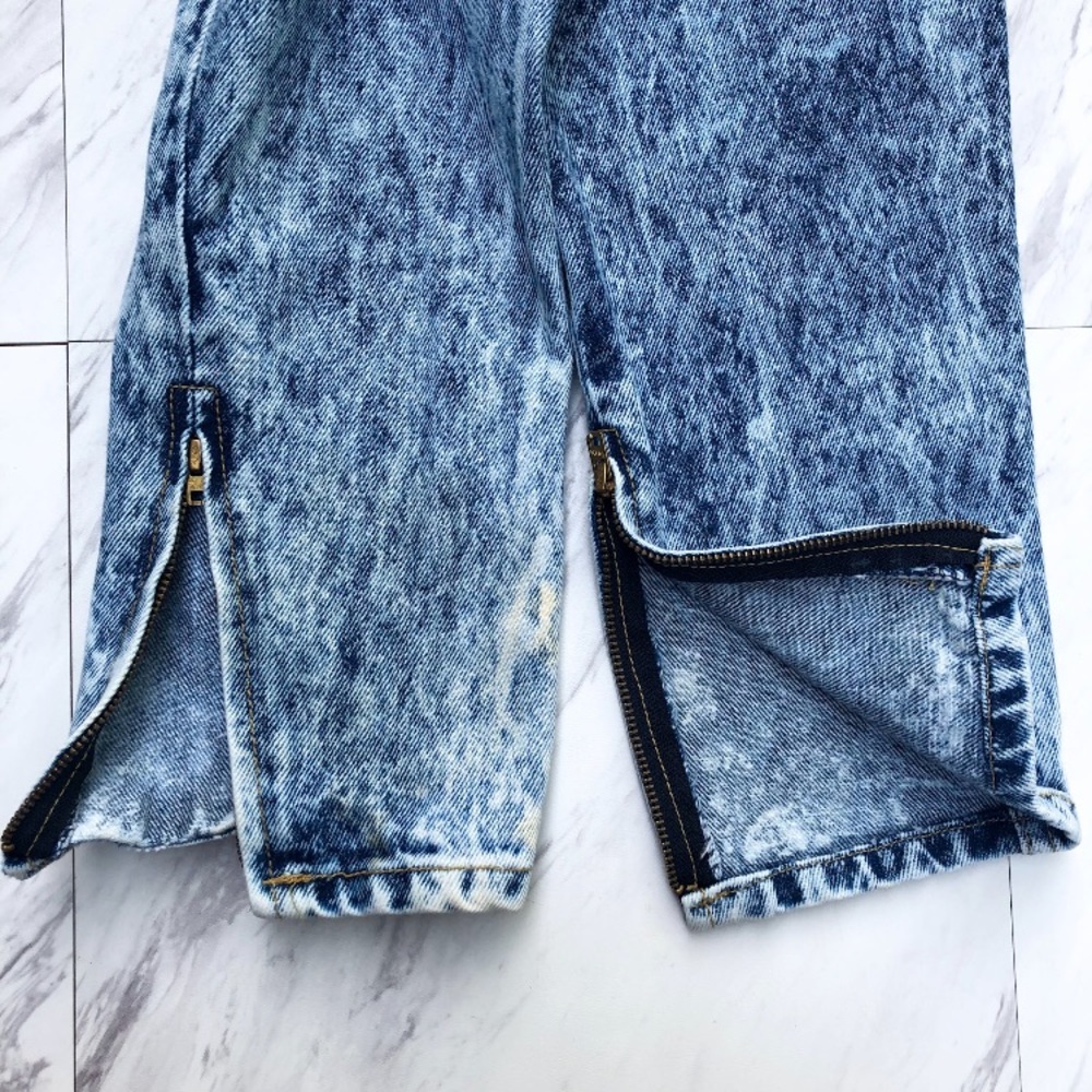 Vintage Acid Wash Ankle Zip GUESS Jeans - Picture 5 of 7